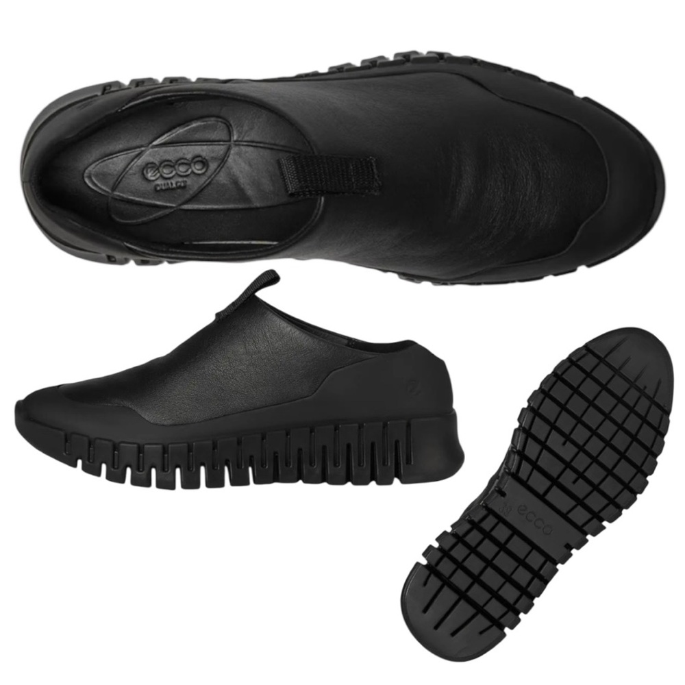 Ecco Black Slip-On Mule Clogs